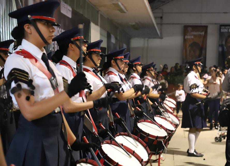 Banda de Guerra del Internado La Huerta destaca en concurso Intersubsistemas