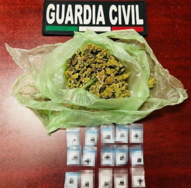 Guardia Civil asegura a 8 personas por posesión de sustancias ilícitas, en distintos hechos