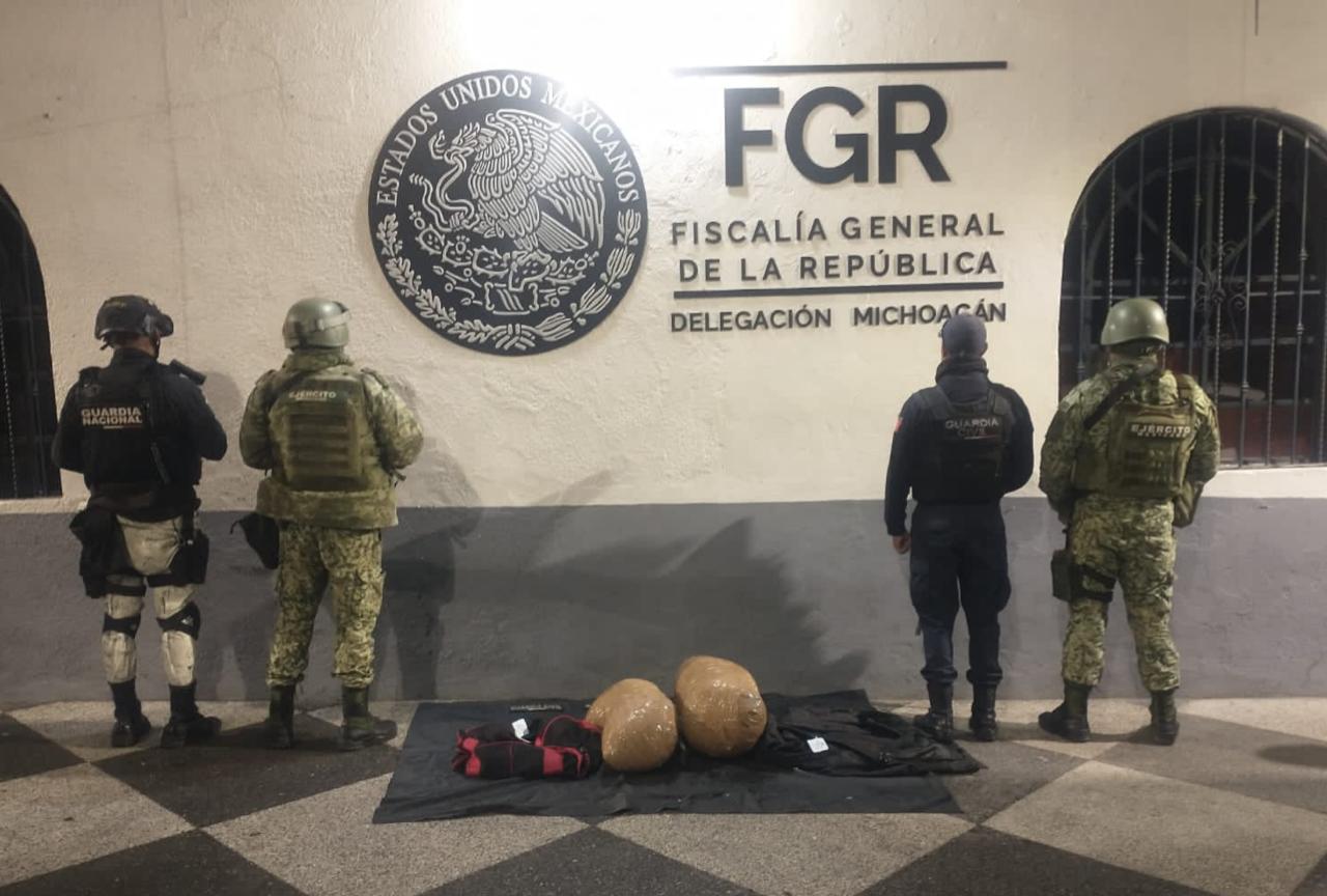 SSP, Sedena y GN aseguran más de 10 kilos de marihuana; en Zitácuaro