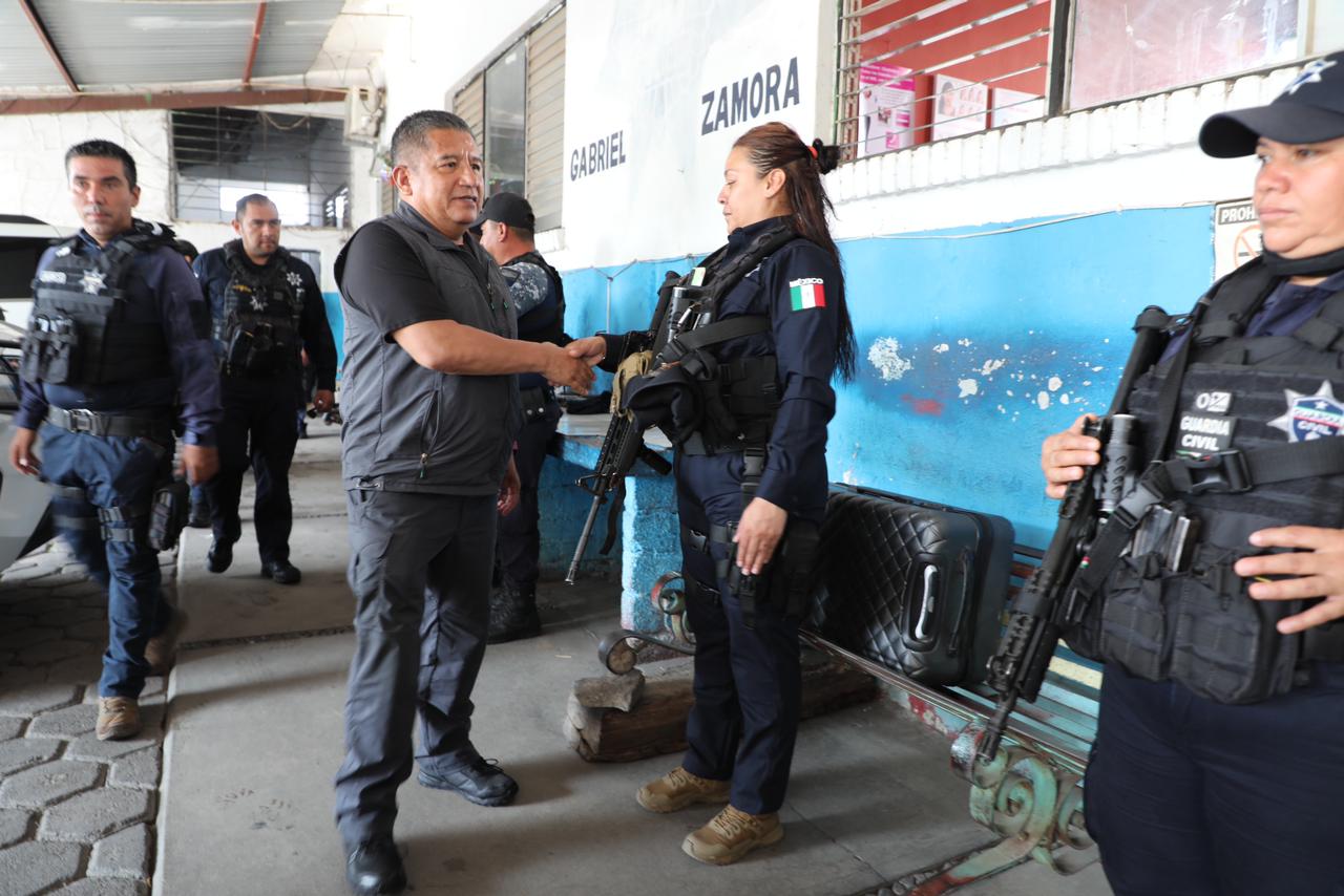 Titular de SSP supervisa labores de seguridad en Gabriel Zamora, Múgica, La Huacana y Salvador Escalante