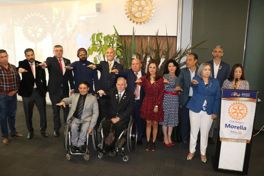 Empresarios se reúnen en Morelia para celebrar los 95 años del Club Rotario Morelia.