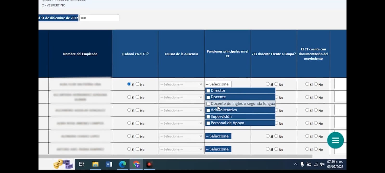 Así deben los directores de escuelas hacer su pase de lista