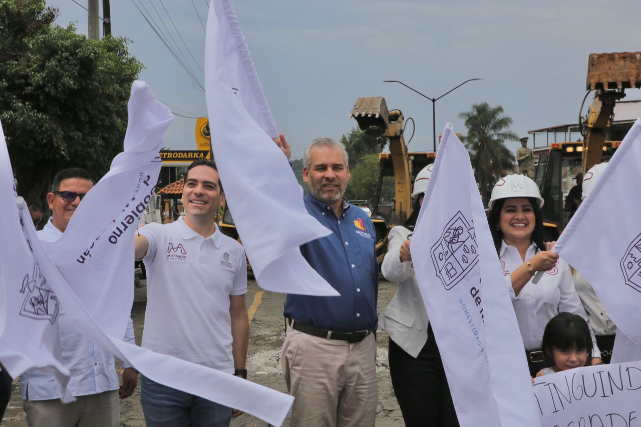 Inicia Bedolla obra regional Faeispum en Tingüindín; beneficiará a Tocumbo y Los Reyes