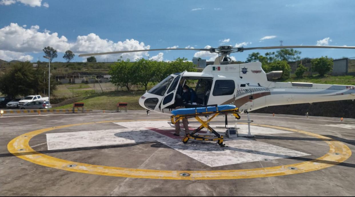 Servicios Aéreos de la SSP realiza exitoso traslado médico de paciente pediátrico.