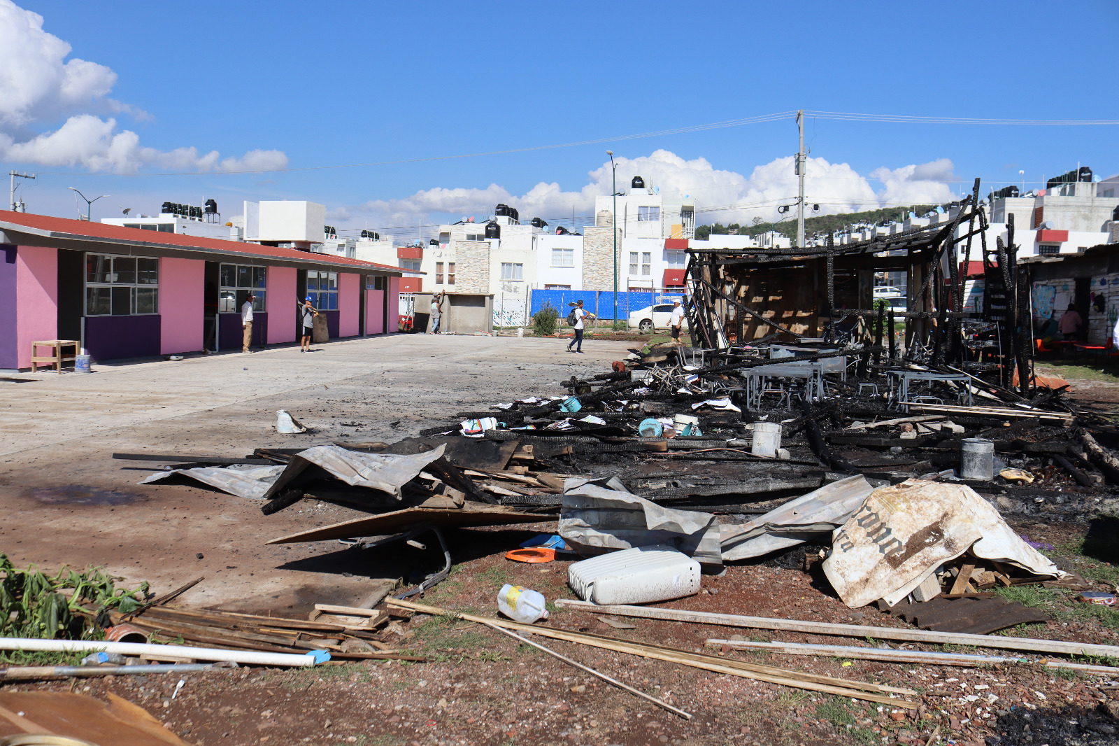 SEE atiende a preescolar en Morelia tras reporte de incendio