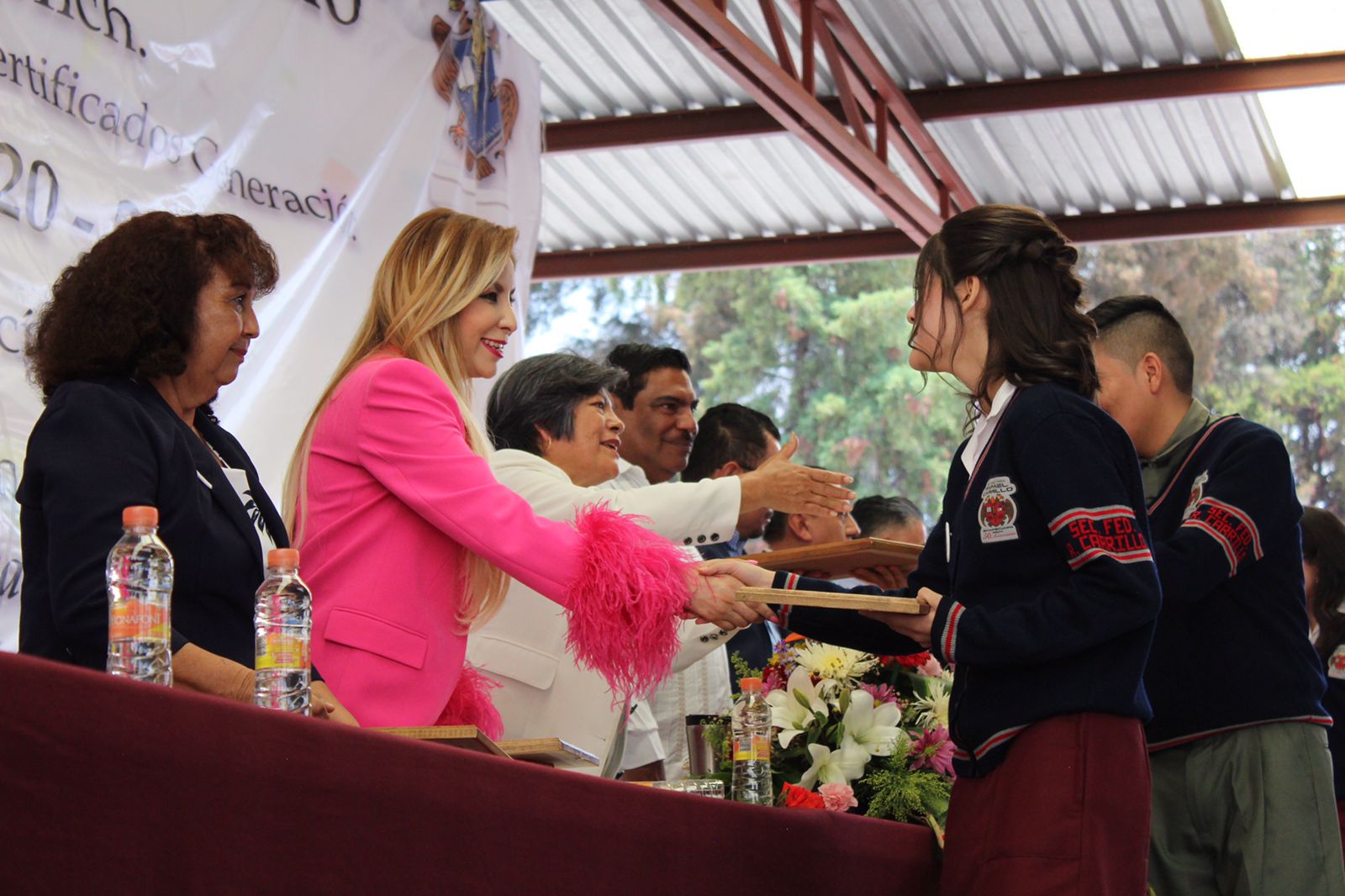 Diputada Belinda Hurtado madrina de generación 2023 de la Secundaria Federal “Lic. Rafael Carrillo” de Zinapécuaro.