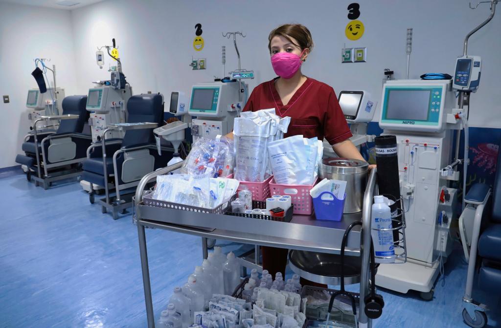 Hospital Infantil, con clínica para hemodiálisis: SSM.