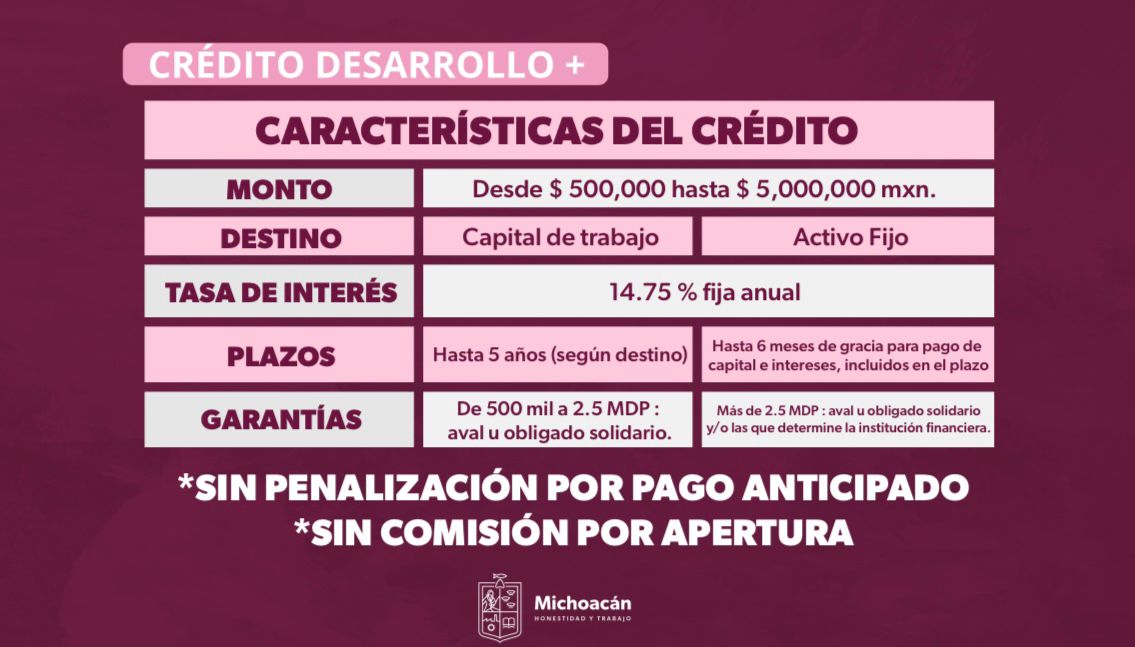 Crédito bien empleado, consolida empresas: Sedeco.
