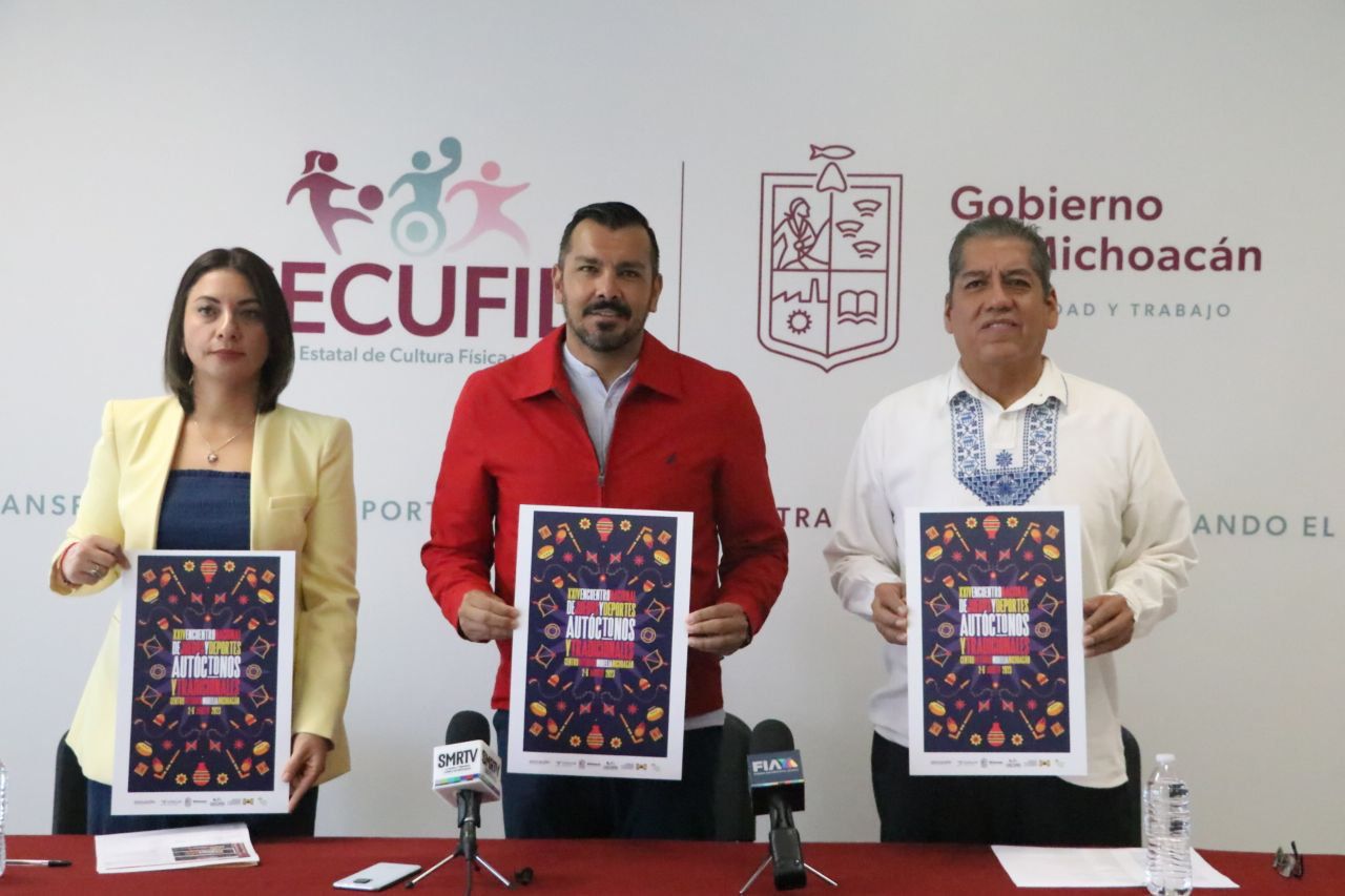Michoacán albergará el XXIV Encuentro Nacional de Juegos y Deportes Autóctonos y Tradicionales.