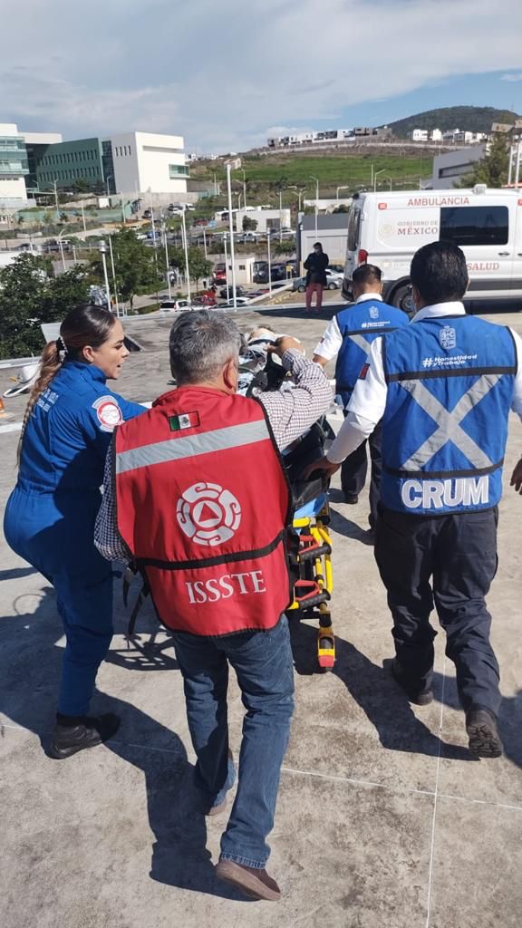 SSP traslada vía aérea a niño con traumatismo severo, tras accidente vial