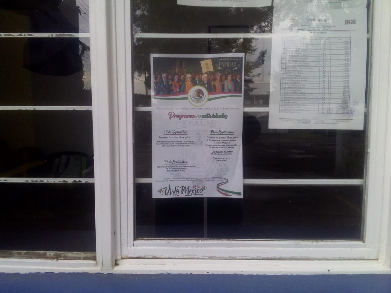 En la EPALM Pegaron bando solemne de actividades por fiestas patrias