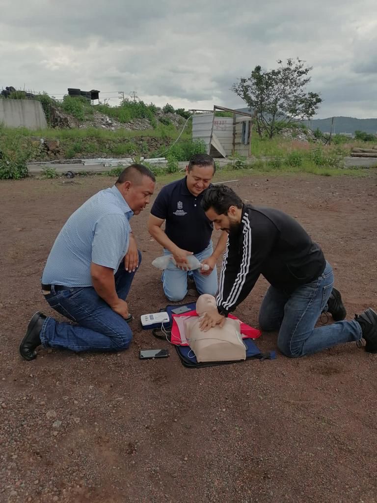 Elementos de la Dirección de Justicia Cívica y Mediación Administrativa reciben curso de control de incendios