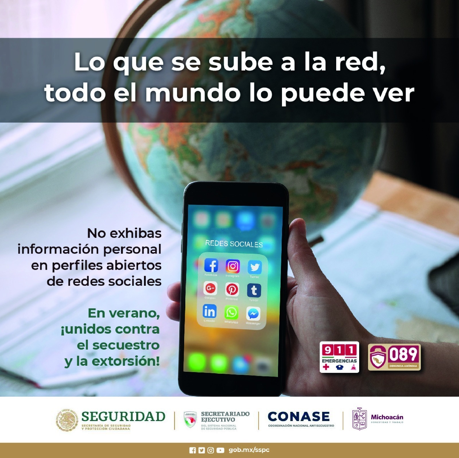 Denuncia de manera anónima y segura cualquier delito a la línea 089