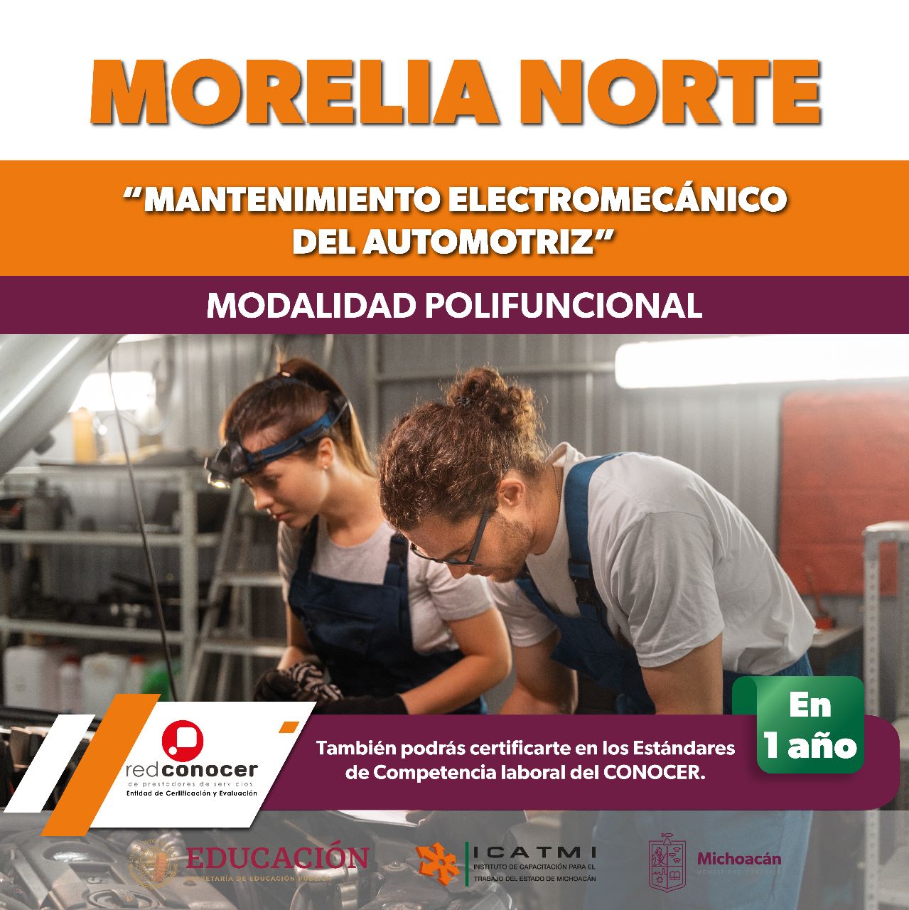 Capacítate en oficios y profesiones del Icatmi en tan solo un año.