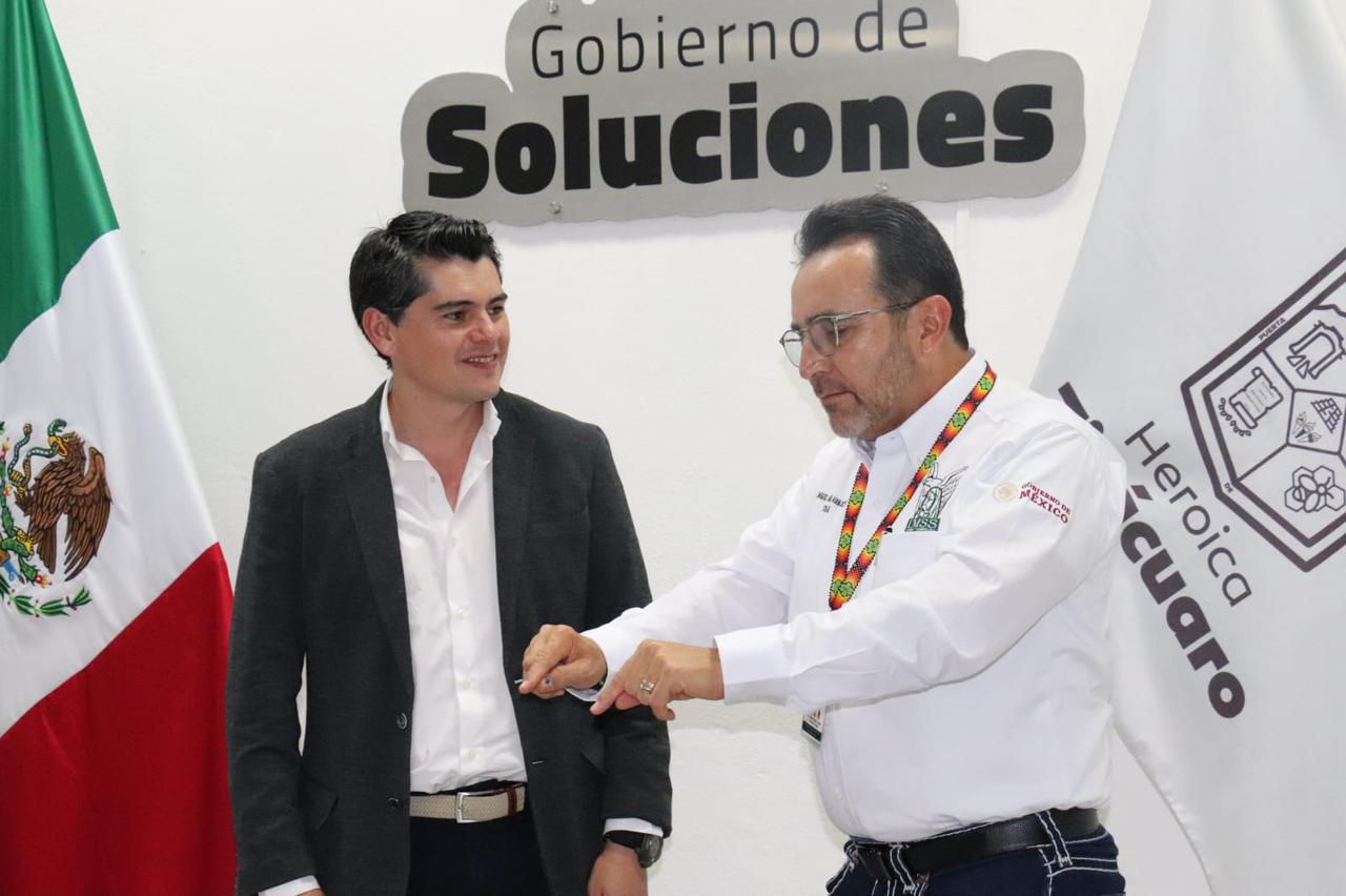 Sostiene Toño Ixtláhuac reunión con delegado del IMSS en Michoacán 