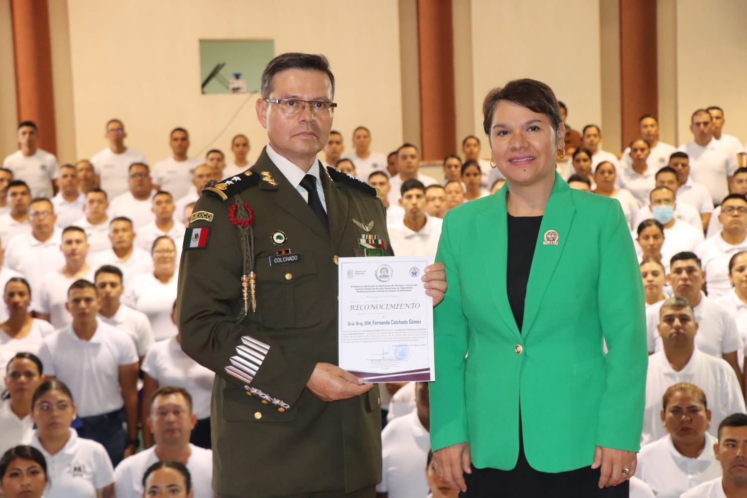 IEESSPP y XXI Zona Militar suman esfuerzos por la profesionalización policial.