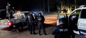 Tras repeler un ataque armado, GC recupera camioneta robada.