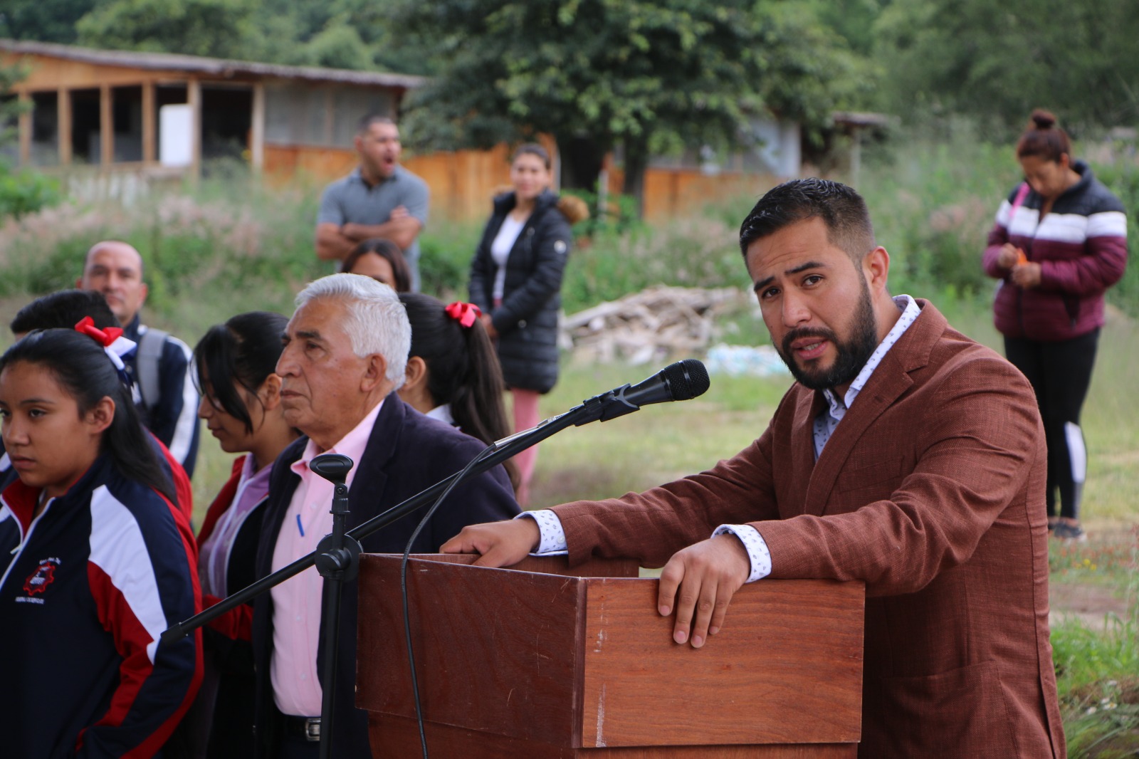 Luis Gildardo López Bernal, asistió a la inauguración del ciclo escolar de la Escuela Secundaria Técnica 151.