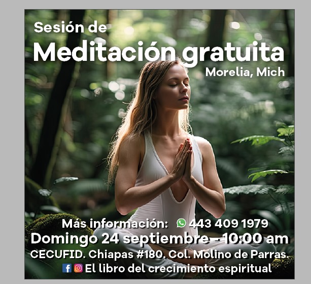 Invita AEPA a Conferencia «Meditación para el despertar de consciencia»
