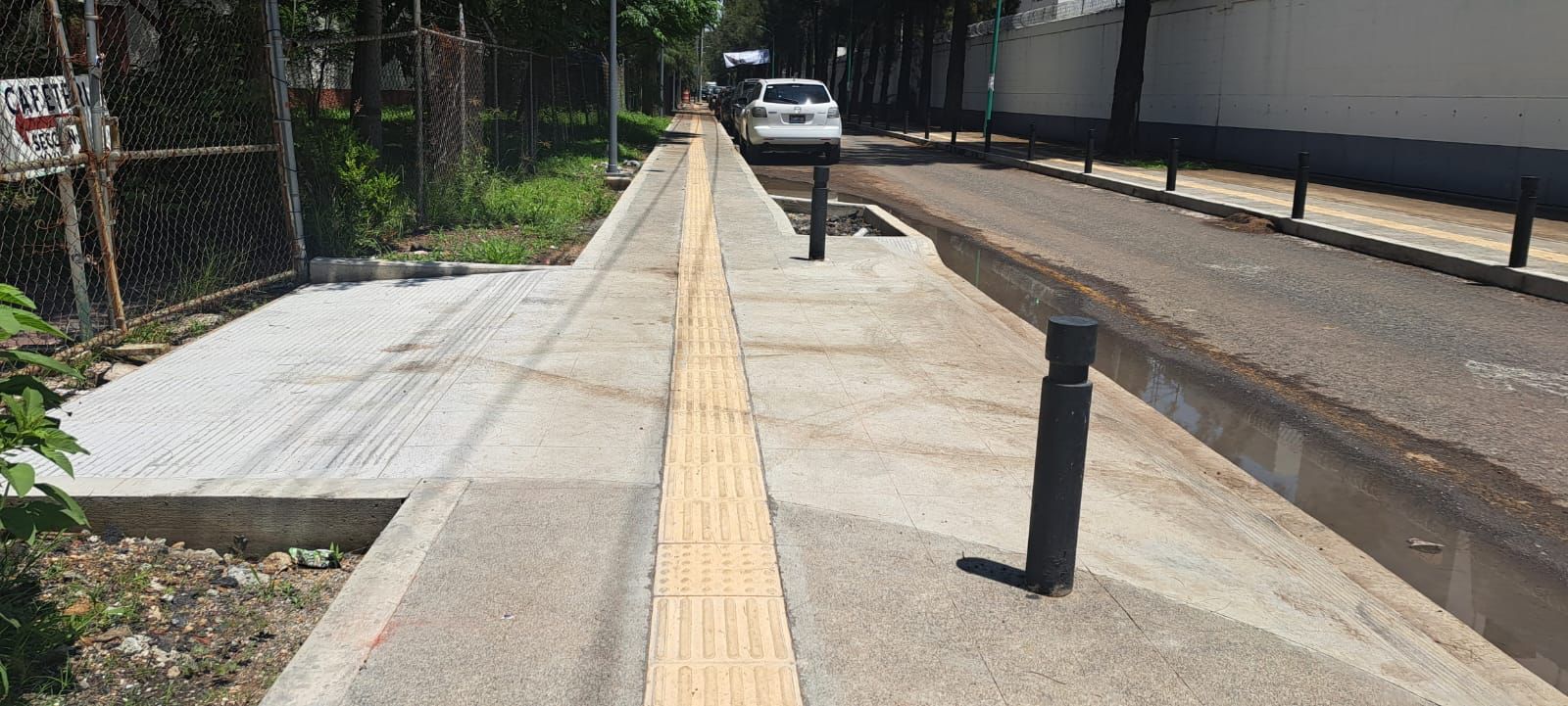 Al 80%, obras de mejoramiento urbano en acceso al CREE: Sedum