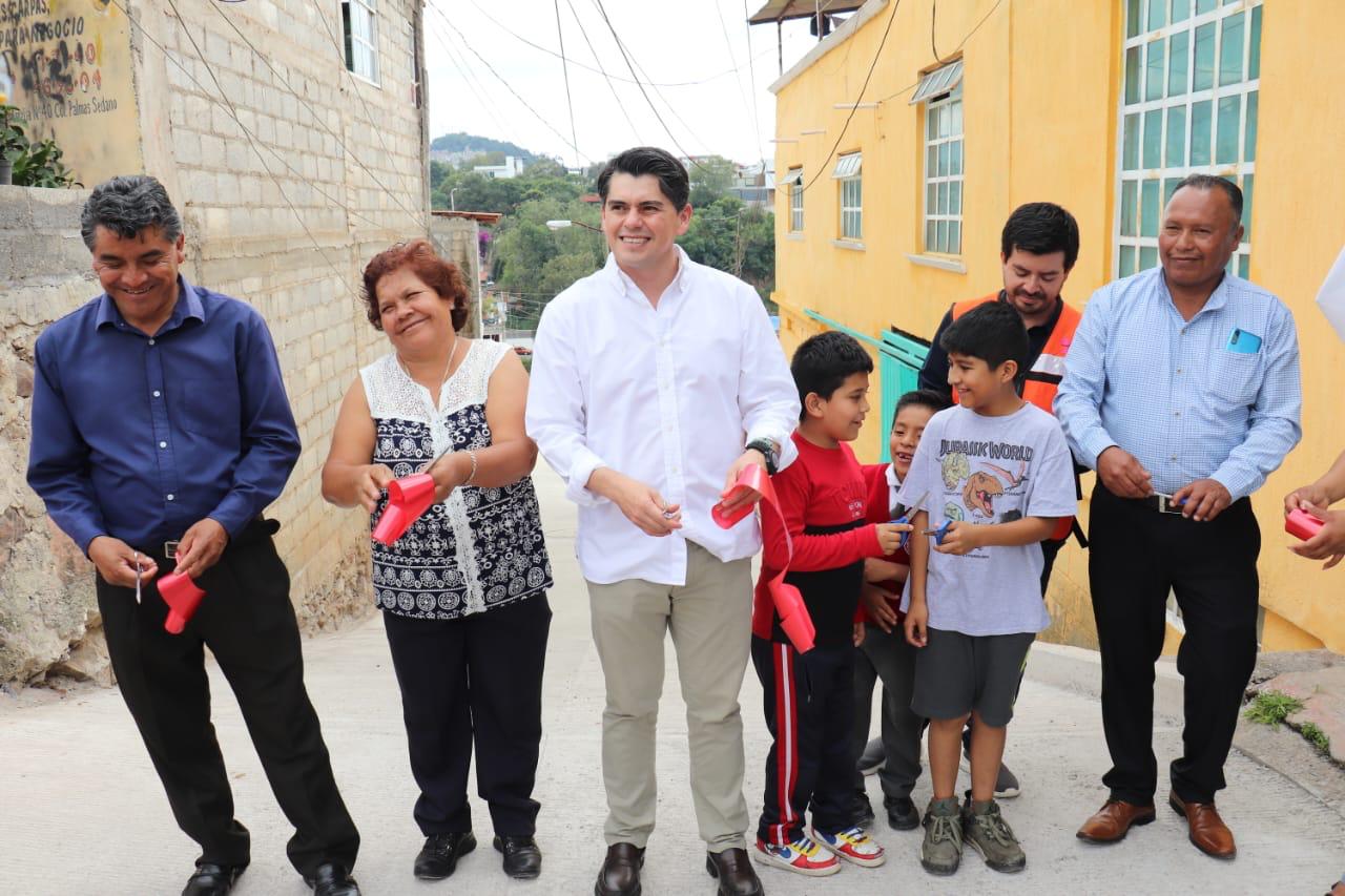 Más pavimentaciones en San Juan Zitácuaro por el Gobierno de Soluciones