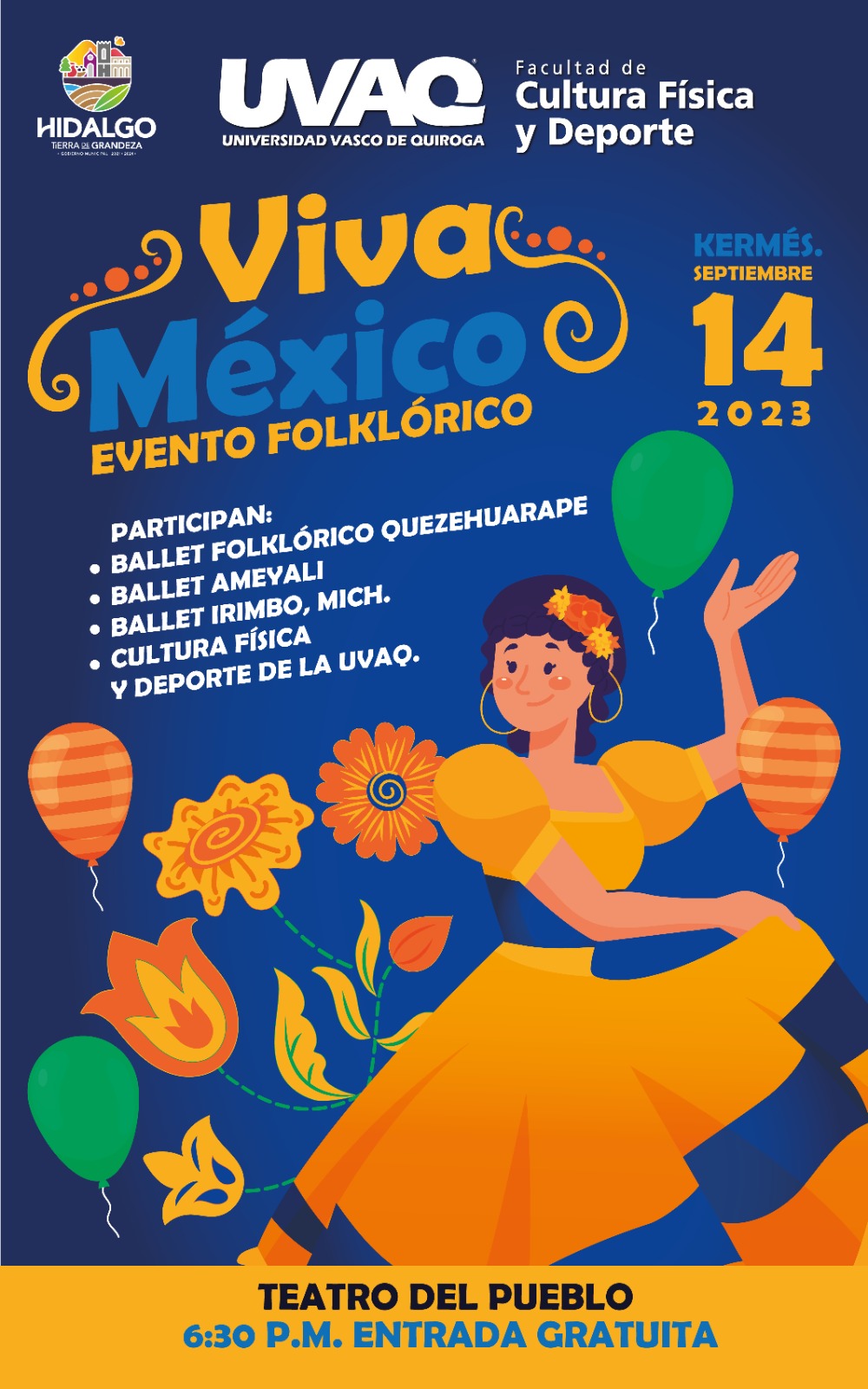 La UVAQ realizará evento «Folklórico Viva México 2023»
