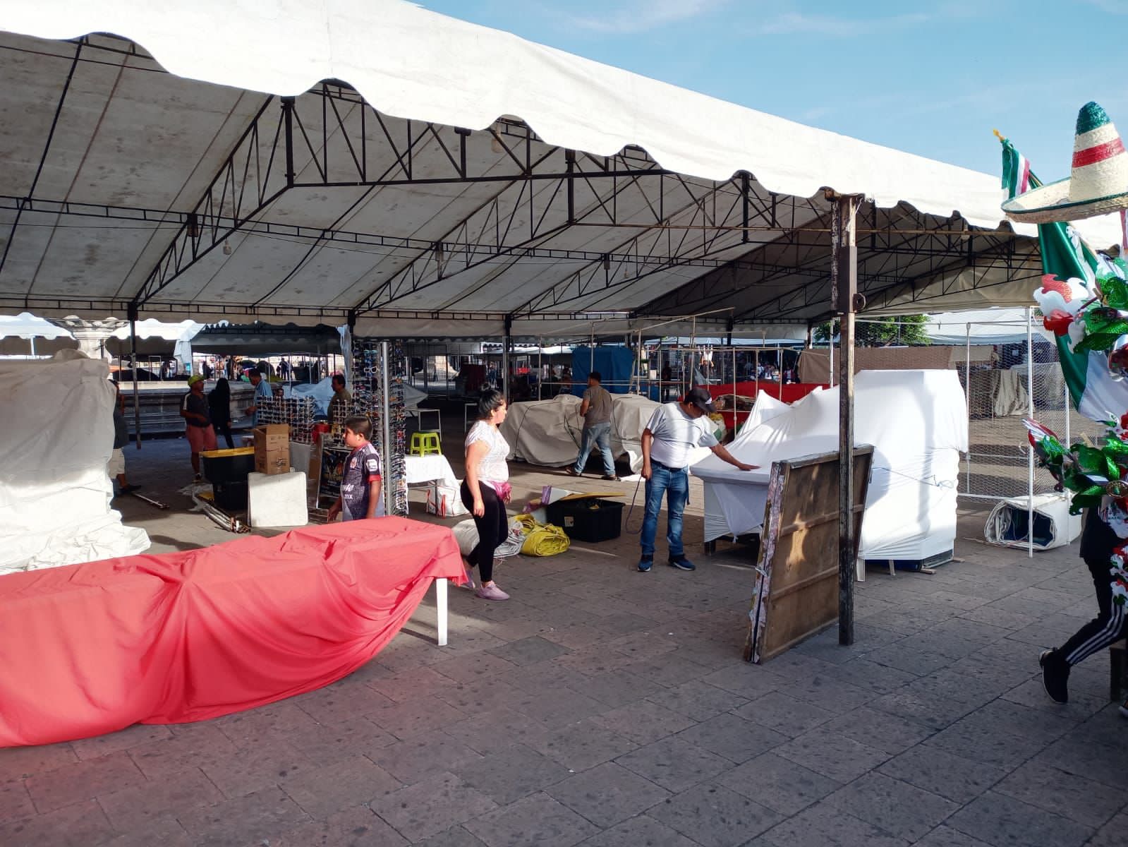 Supervisa ayuntamiento de Morelia, instalación de comerciantes durante Fiestas Patrias