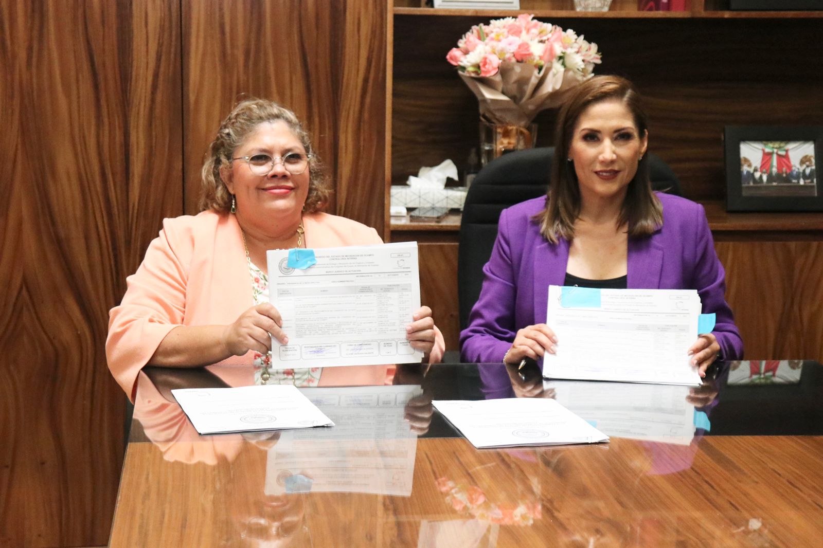 Realizan acto de Entrega-Recepción de la Presidencia de la Mesa Directiva del Congreso del Estado
