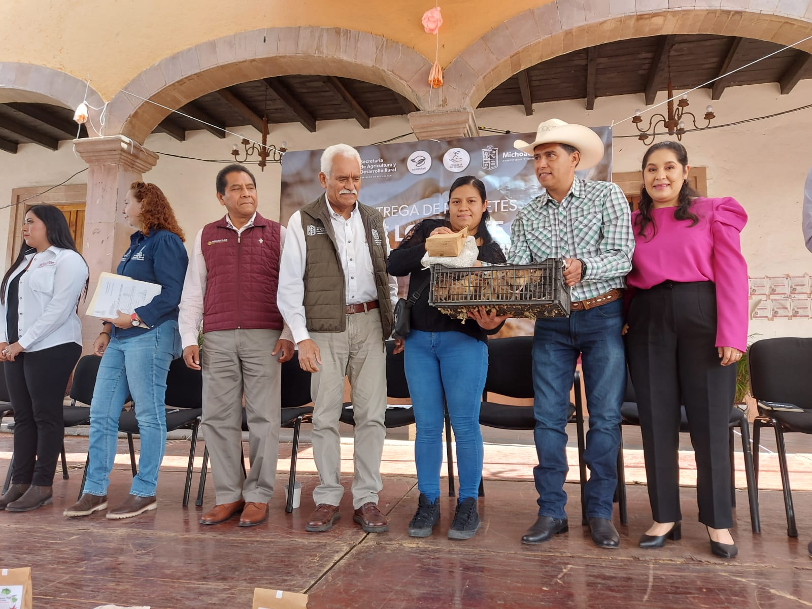 Beneficiadas, 11 mil familias michoacanas con huertos de traspatio.