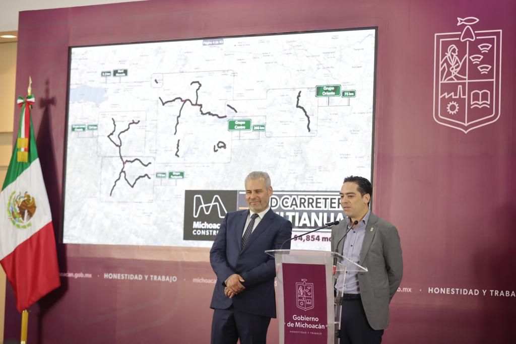 Se invierten 4 mil 854 mdp en obras carreteras multianuales.