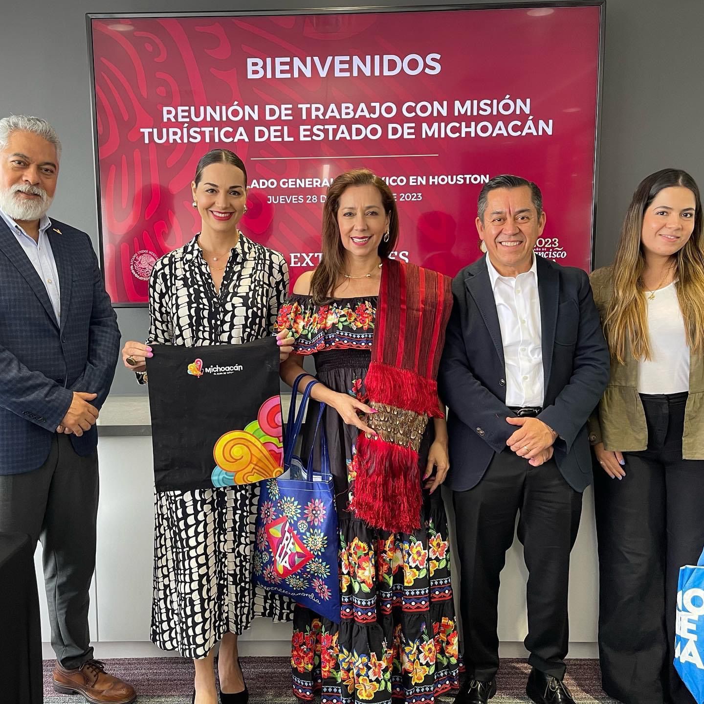 Sectur promocionará a Michoacán en Houston como destino turístico y de inversión.