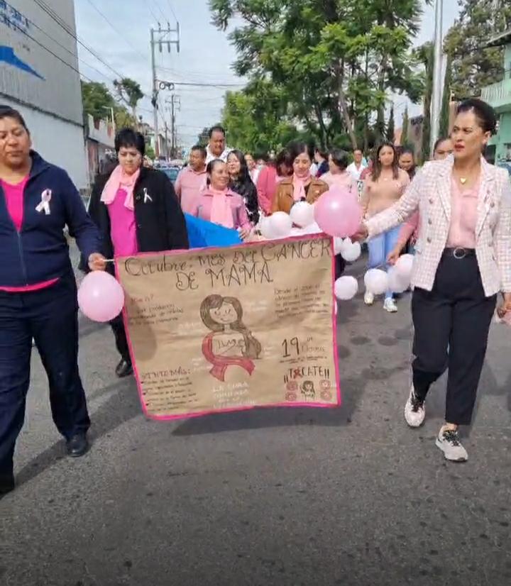 Realizan marcha por «Día a Mundial de la lucha contra el cáncer de mama»