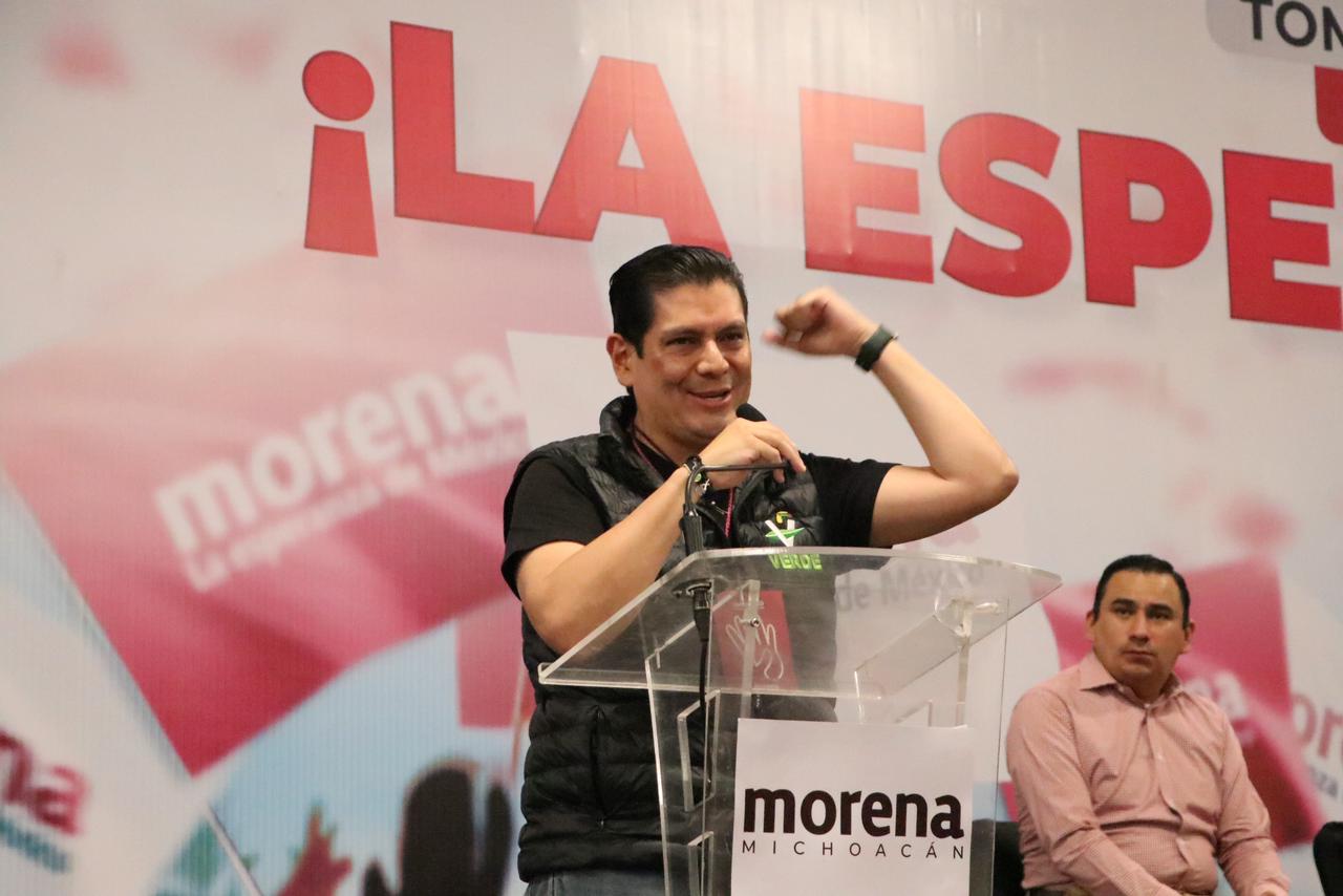 Firme, apoyo del Partido Verde Michoacán a Claudia Sheinbaum.