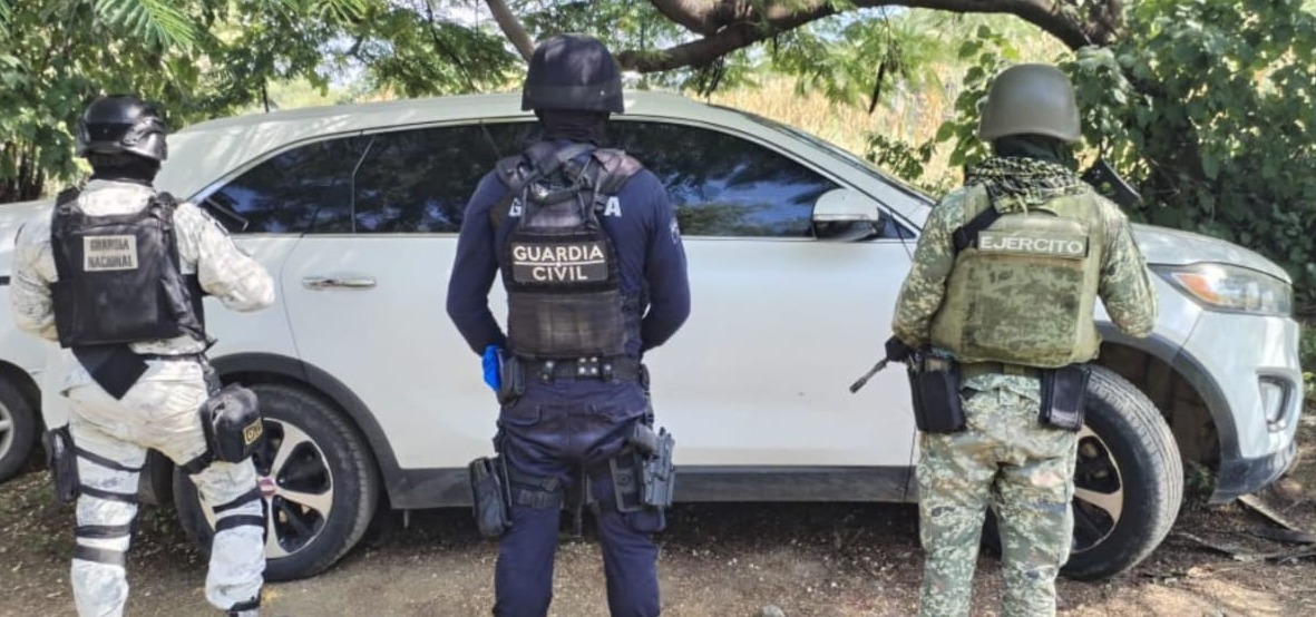 Durante patrullajes, personal de la BOI asegura tres vehículos robados, en Múgica.