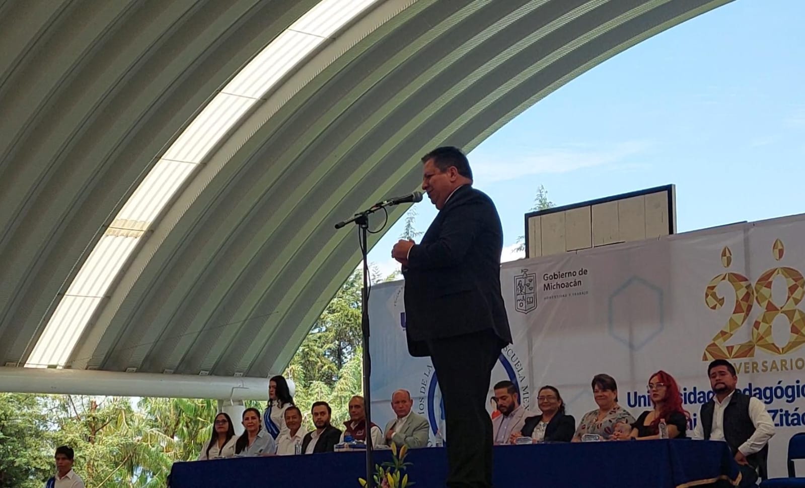 Universidad Pedagógica Nacional de Zitácuaro celebra 28 años de su fundación.