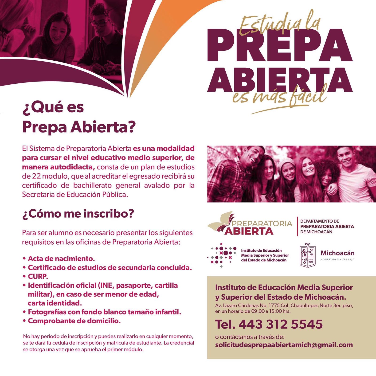 Acredita tu bachillerato con el sistema de Preparatoria Abierta.