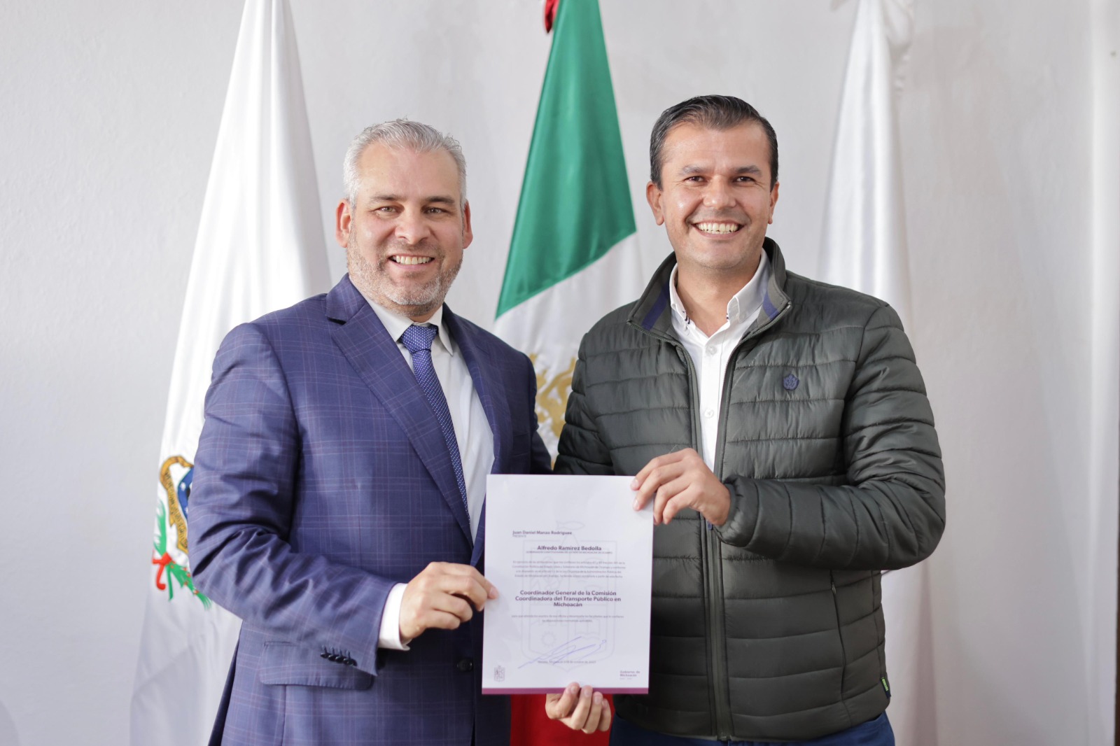 Nombra Bedolla a Juan Daniel Manzo Rodríguez, nuevo titular de la Cocotra.