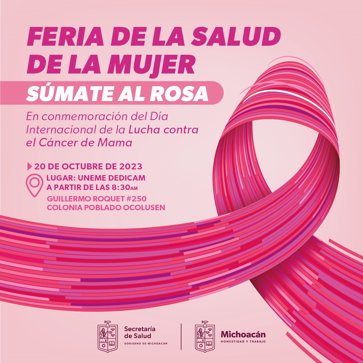 Este viernes, mastografías gratuitas y otras acciones contra el cáncer de mama.