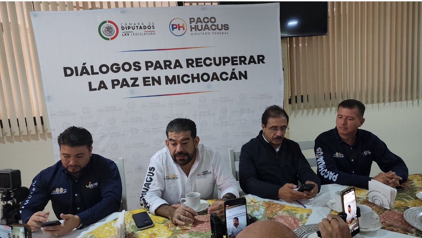 Paco Huacuz Diputado Federal presentó «Diálogos para recuperar la paz en Michoacán»