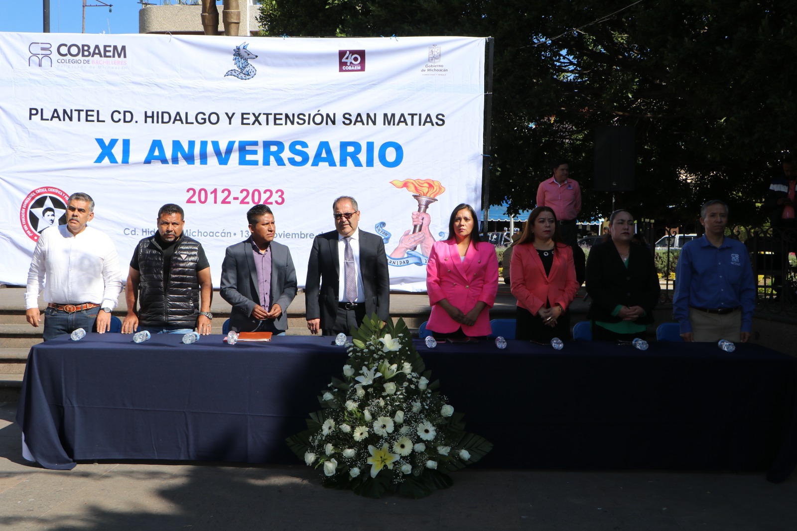 ​José Luis Tellez presidió acto conmemorativo del XI Aniversario del Colegio de Bachilleres Plantel Ciudad Hidalgo