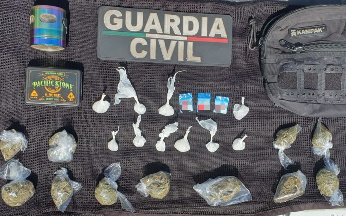 SSP detiene a 4 personas y asegura 30 dosis de drogas; en las últimas horas.