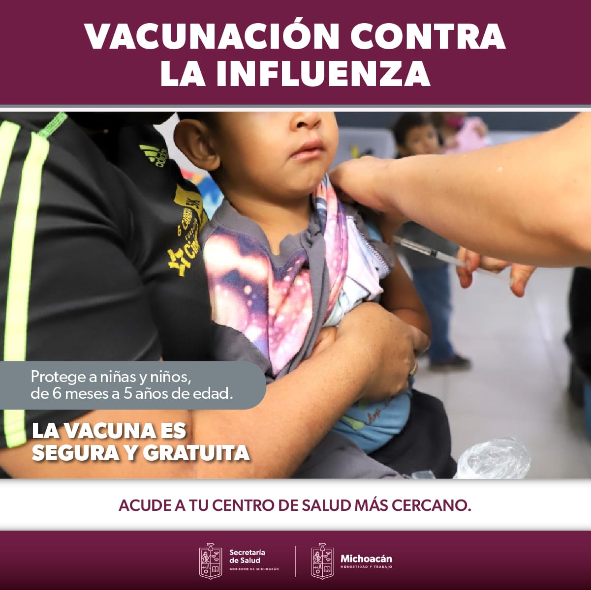 Avanza en Michoacán vacunación contra la influenza
