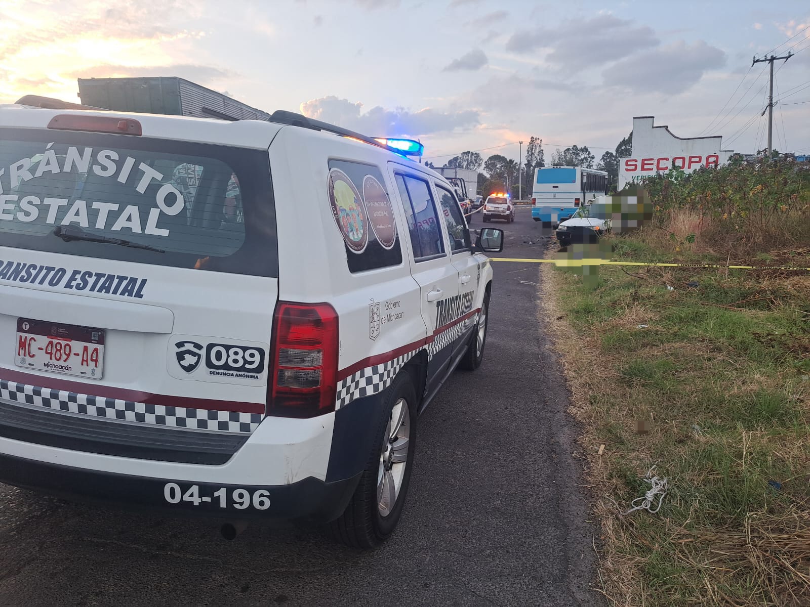 Persona muere en accidente automovilístico en Cd. Hidalgo.