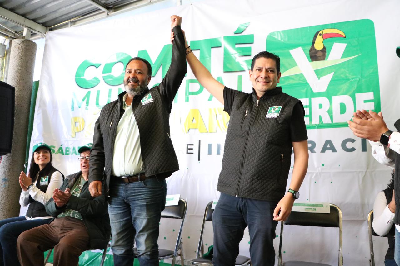 Edil de Pátzcuaro se suma al Partido Verde Michoacán.