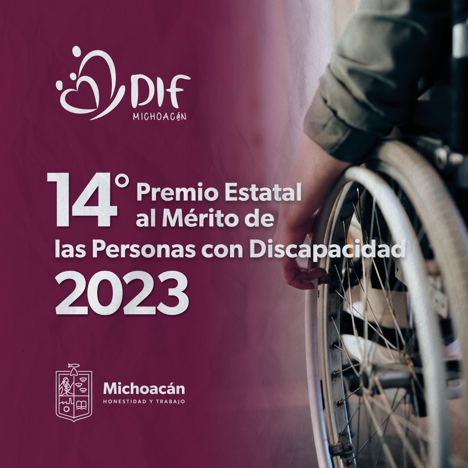 Entregará DIF el 2 de diciembre el Premio al Mérito de las Personas con Discapacidad.