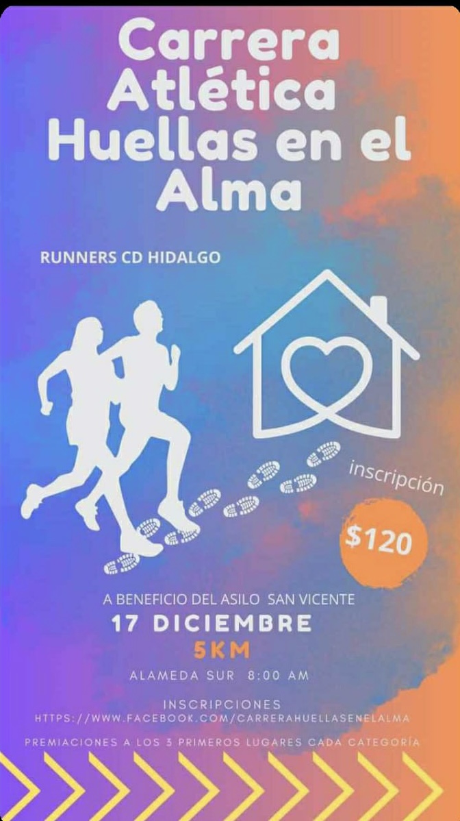 Invitan a participar en la carrera atletica «Huellas en el Alma»