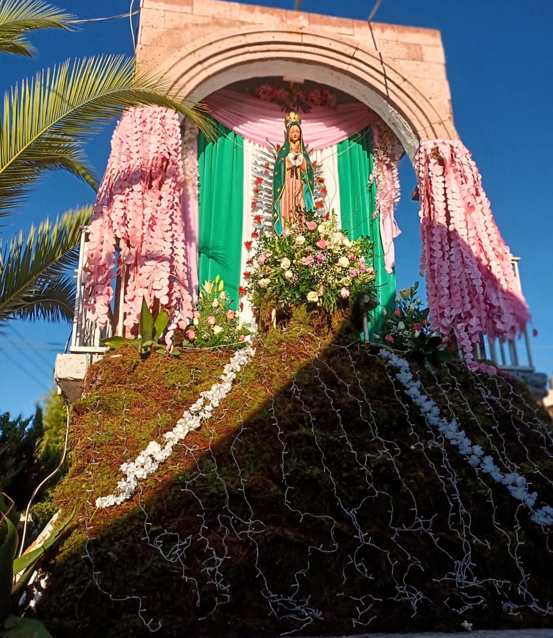Celebraron a la Virgen de Guadalupe en el Cerrito de la Mangana