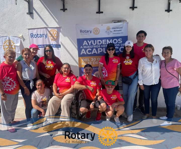 El Club Rotario de Ciudad Hidalgo llevó víveres a Acapulco