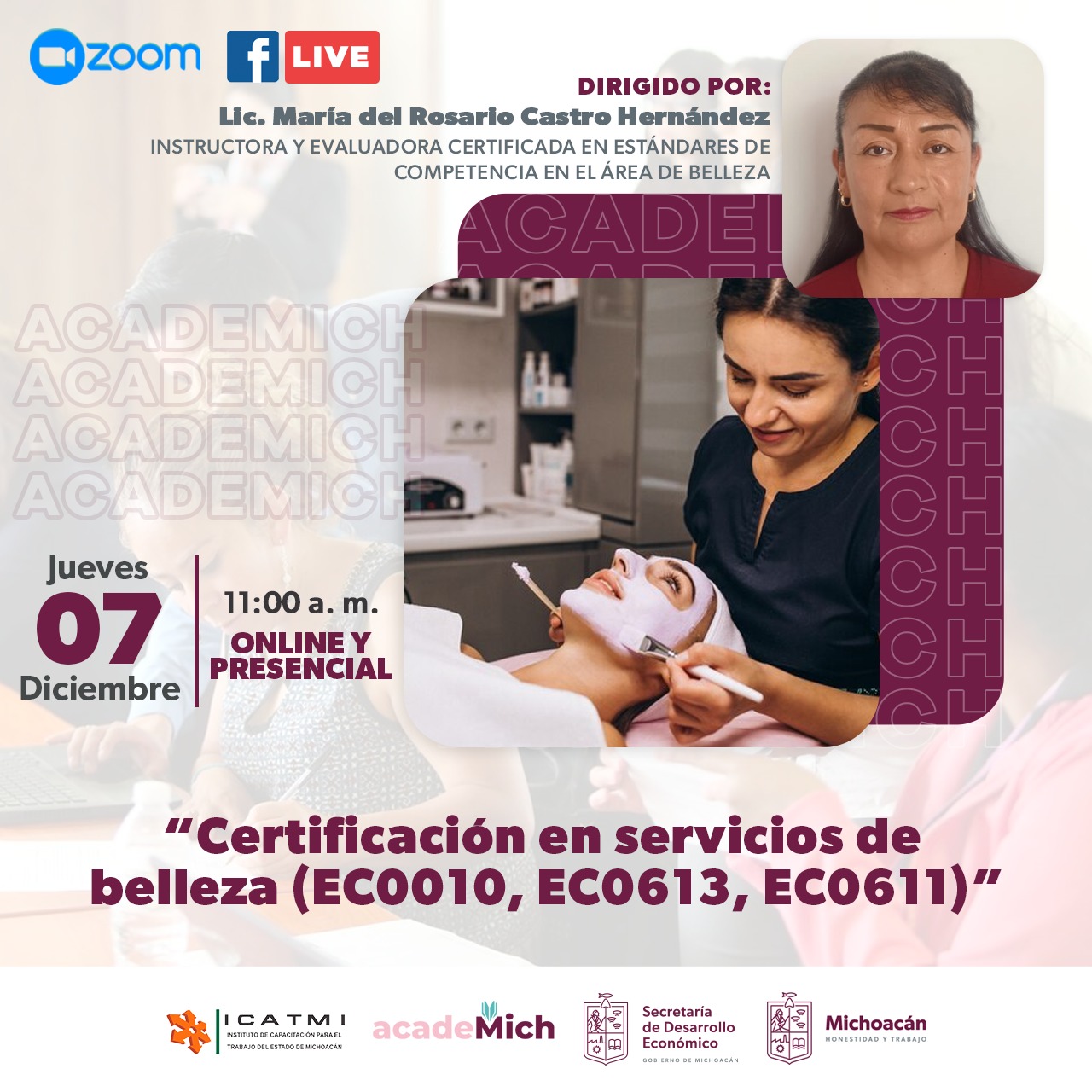 Icatmi invita a la Semana de Certificación Laboral en Espacio Emprendedor.