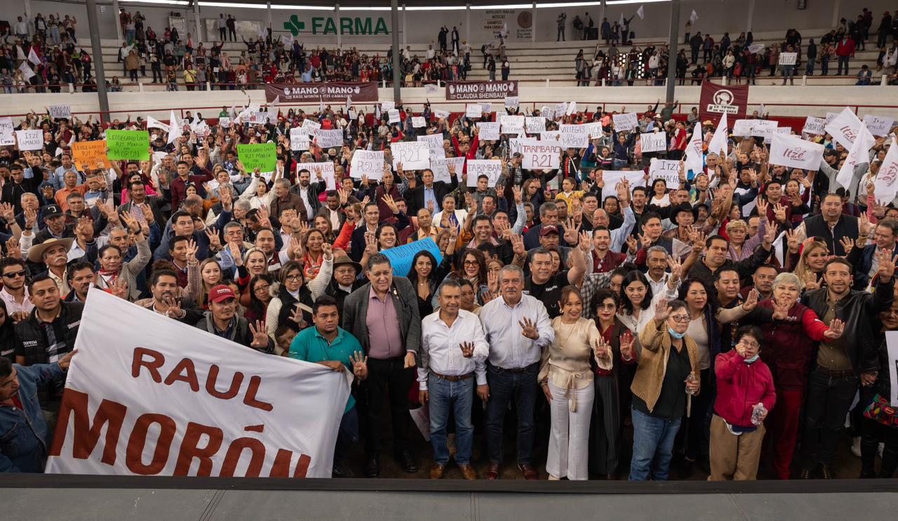 Agradece Raúl Morón respaldo de michoacanos en encuesta y reafirma trabajo por la unidad.